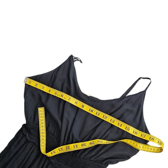 Aritzia Wilfred La Boheme Sleeveless Jumpsuit, Boho, Black, Wide Leg, Size L - Picture 8 of 9